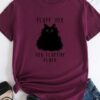 Pattern Fluffy Cat Short Sleeve - Image 3